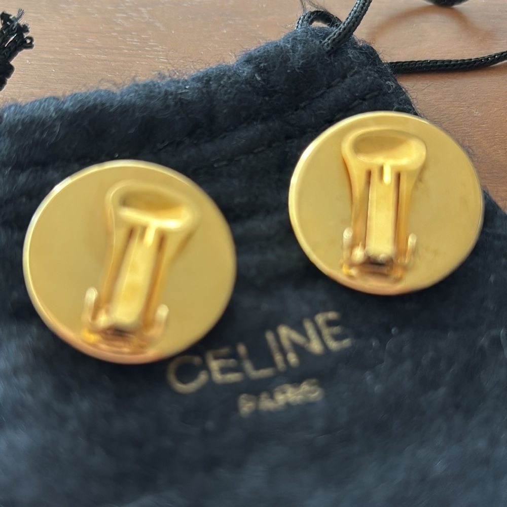 Authentic Celine Vintage Pearl Earrings 💕 - Picture 2 of 2